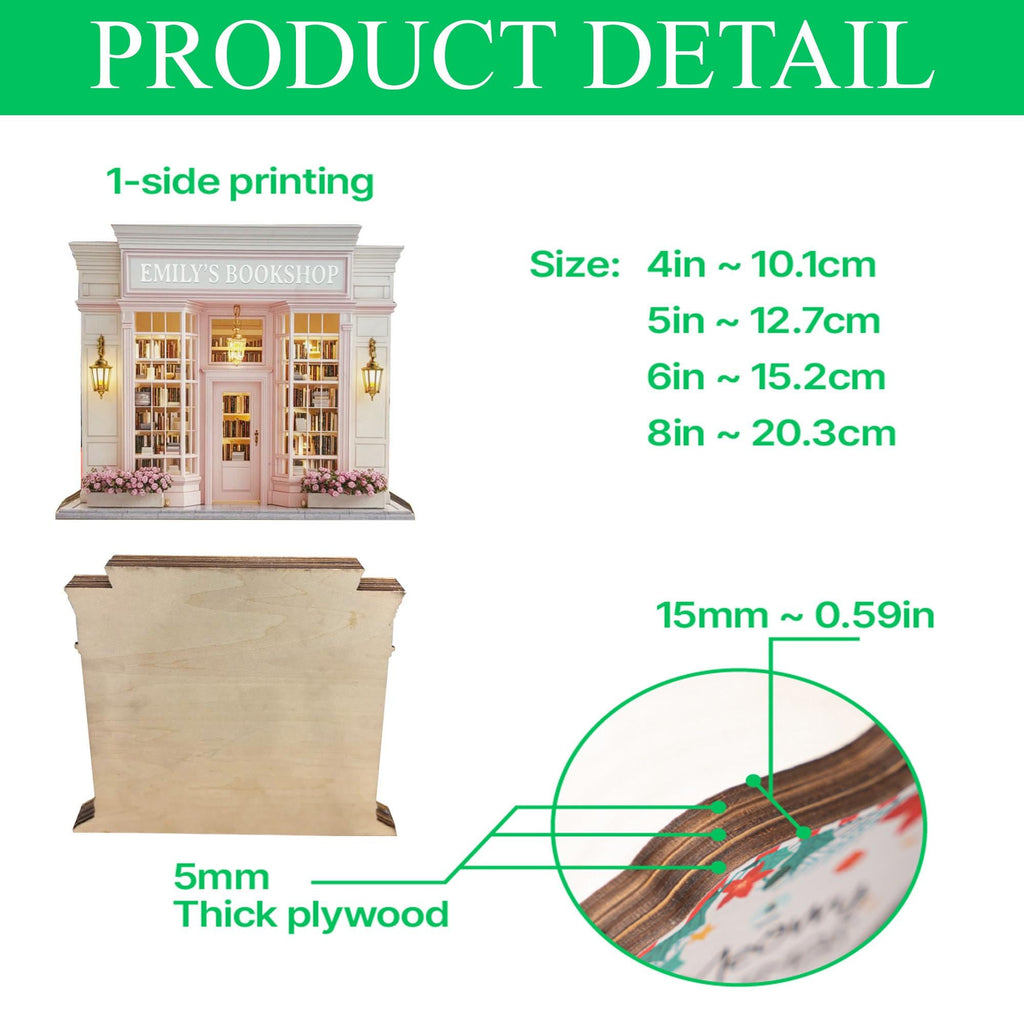 Personalized Fall Town Wooden Block, Autumn Village Decor, Custom Family Name Sign, Pumpkin Harvest Shelf Sitter Decor